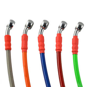 60cm nueva línea de manguera de aceite y freno de motocicleta trenzada de ajuste <span class=keywords><strong>Banjo</strong></span> de acero inoxidable - Product Image 1