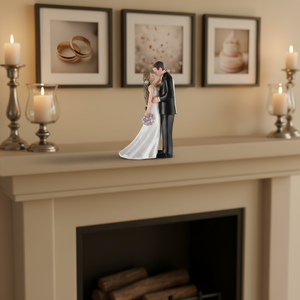 Torta nuziale TOPPER sposa e sposo velo romantico resina ricordo decorazioni festa di nozze ornamenti <span class=keywords><strong>Statuette</strong></span> <span class=keywords><strong>Statuette</strong></span> - Product Image 4