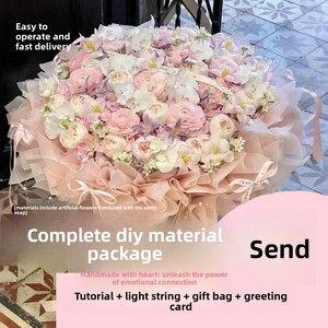 Bouquet de <span class=keywords><strong>fleurs</strong></span> artificielles éternelles 2026 fait main DIY – Cadeau d'anniversaire pour fille, Saint-Valentin, remise de diplôme, ou nouvelle maison - Product Image 2