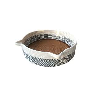 Popüler Handwoven hasır Rattan pamuk halat <span class=keywords><strong>Pet</strong></span> yatak sepetleri en iyi fiyat köpekler ve kediler için <span class=keywords><strong>Pet</strong></span> oyuncaklar saklama kutuları giyim kullanımı - Product Image 6