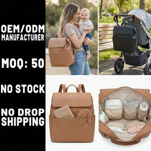 プロの工場OEMママ用バックパック多機能ベビーおむつ替えショルダーバッグママと赤ちゃんのためのバックパック - Product Image 1