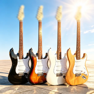 <span class=keywords><strong>Guitarra</strong></span> Eléctrica ST Económica de Fábrica China, Más Vendida, Cuerpo de Álamo, Mástil de Arce, para Principiantes - Product Image 6