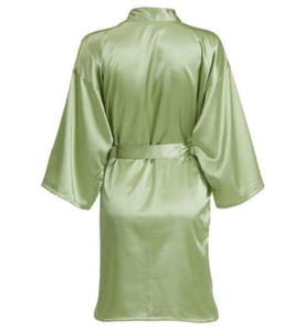 <span class=keywords><strong>Vestaglia</strong></span> da Donna <span class=keywords><strong>in</strong></span> Raso di <span class=keywords><strong>Seta</strong></span> per Matrimonio Sposa Damigella d'Onore Addio al Nubilato Camicia da Notte Kimono Abbigliamento da Casa - Product Image 6