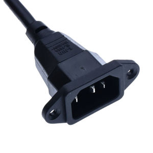 Cable de alimentación C13 a C14 con orificio de fijación, 10A250V, PDU IEC, de cobre puro, cable de conexión para suministro eléctrico, 10A250V - Product Image 5