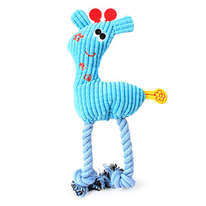 Wholesale Custom Giraffe Animal <b>Plush</b> Dog Toys Pink Octopus Squeaky Chew Soft Cotton Rope Pet Toys - Product Image 4