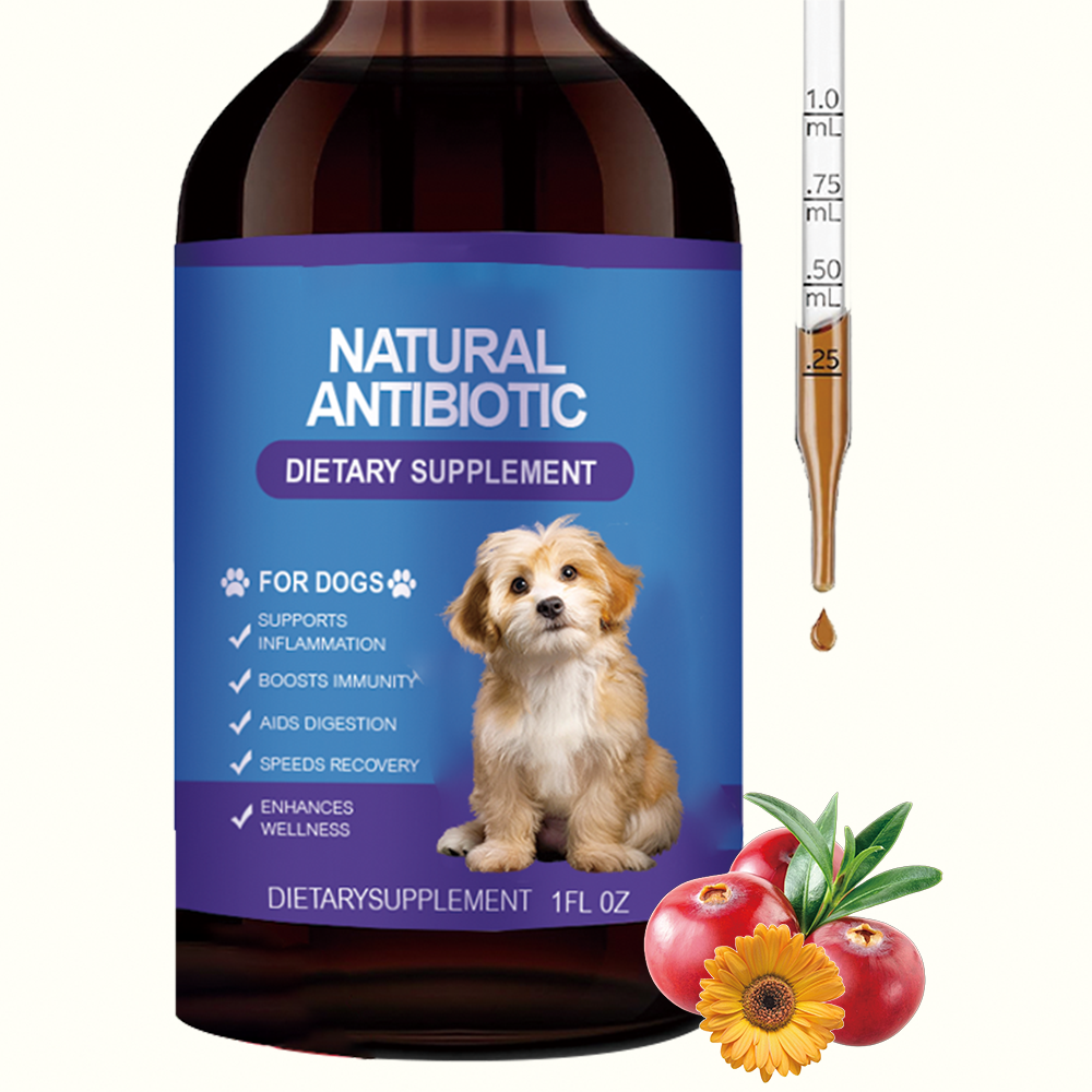 Pet Antibiotics Liquid Drops Natural Antibiotics Care For Dogs And Cats Allergy Itch Relief Immune Support High-Protein