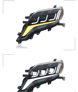 ชุดไฟหน้าแต่งสำหรับรถยนต์โตโยต้า ปราโด ปี 14-17 พร้อมเลนส์ไฟเดย์ไลท์และไฟเลี้ยวแบบไหล สำหรับรถแลนด์ครุยเซอร์ - Product Image 3