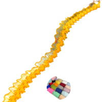 Stock usine 15mm 21 couleurs Bande élastique en dentelle picot en maille de soie effet poisson, garniture à volants en nylon, sangle de soutien-gorge romantique pour sacs et chaussures