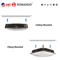 ROMANSO IP65 40W 60W 120W 18000LM UL CE RoHS 180 Degrés AC100-277V 5000K Lumière LED pour station-service