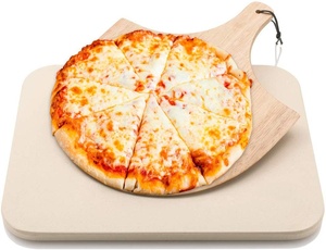 Juego de pelar <span class=keywords><strong>Pizza</strong></span> de madera de bambú <span class=keywords><strong>con</strong></span> piedra de <span class=keywords><strong>Pizza</strong></span> y cortador de <span class=keywords><strong>Pizza</strong></span> juego de servir y hornear - Product Image 3