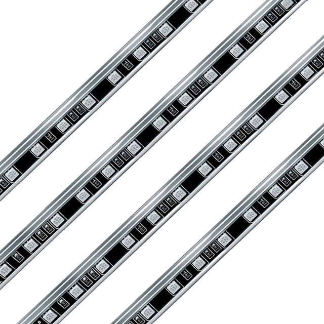 Rigid Aluminum LED Light Bars RGB Color Car Underglow LED Light for Truck SUVs Jeep Vans