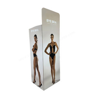 リサイクル可能なモダンな取り外し可能なカスタマイズ可能なロゴ入り段ボール製フロアスタンドディスプレイ棚、環境に優しい紙製ディスプレイラック、衣類用 - Product Image 4