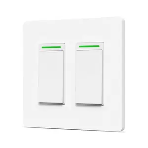 Tuya Smart Life Wifi Wall Light Touch screen Switches Smart Touch Switch Com App Interruptor Elétrico De Controle Remoto