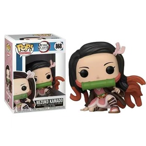 Figurine de démon tueur assise, Nezuko japonaise en PVC, Kamado Tanjirou, pour décoration, figurines d'action d'anime - Product Image 4