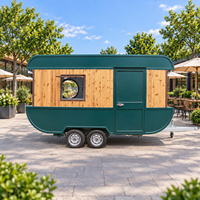 Remorque alimentaire mobile de qualité restaurant, entièrement équipée, style conteneur préfabriqué pour sandwichs, tacos, café et services de traiteur