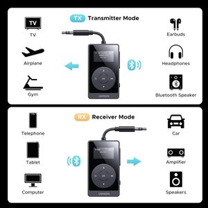 Transmisor y Receptor Bluetooth 5.3 UGREEN para Avión, para 2 <span class=keywords><strong>Airpods</strong></span>, AptX Adaptive/HD Audio, Adaptador Bluetooth Auxiliar de 3.5mm - Product Image 4