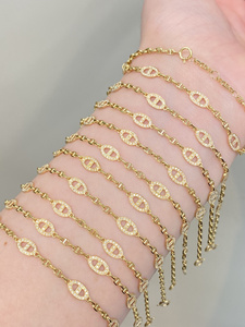 ซินฟลาย ลักชัวรี โฮลเซล แฟชั่น ฮิปฮอป AU750 ทองคำขาว 18k เพชรธรรมชาติ 0.35 กะรัต สร้อยข้อมือรูปจมูกหมู - Product Image 1