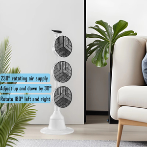 Three <strong>Head</strong> Standing <strong>Fan</strong> Electric Household Oscillation Remote Control 3-<strong>head</strong> Stand Air Circulator <strong>Fan</strong> Tower &amp; Pedestal <strong>Fans</strong> - Product Image 2