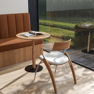 การออกแบบตกแต่งภายใน<span class=keywords><strong>ร้าน</strong></span>กาแฟสไตล์อินดัสเทรียลโมเดิร์น พร้อมเคาน์เตอร์บาร์ไม้โค้งมน และชุดเฟอร์นิเจอร์<span class=keywords><strong>ร้าน</strong></span>อาหารแบบสั่งทำ - Product Image 5