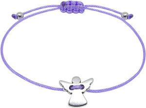 Pulsera B21T Hecha a Mano con Cordón Trenzado <span class=keywords><strong>de</strong></span> Acero Inoxidable, Bañada en Plata, con Dije <span class=keywords><strong>de</strong></span> Ángel <span class=keywords><strong>para</strong></span> Mujeres y <span class=keywords><strong>Niñas</strong></span> - Protección Religiosa Romántica - Product Image 5