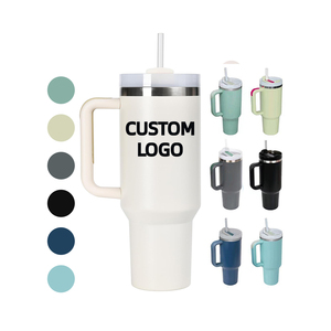 Tumbler en acier inoxydable de 40 oz expédié des États-Unis pour gravure laser personnalisée, poignée flexible, <span class=keywords><strong>mug</strong></span> de voyage pour infirmières, utilisation de l'eau H1.0 - Product Image 5