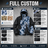 Veste de pluie réactive à l'eau 100% nylon imperméable respirante à motif hydrochromique avec capuche, coupe-vent streetwear pour homme