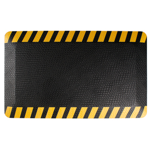 Tapis anti-fatigue industriel à rayures jaunes, tapis de sol ergonomique pour le travail, pour soulager les douleurs aux jambes et au dos - Product Image 4