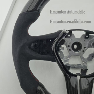 พวงมาลัยรถยนต์อินฟินิตี้ Q50 ลายคาร์บอนไฟเบอร์อัลคันทาร่าสีแดง ลดราคาพิเศษ ขายส่ง - Product Image 4