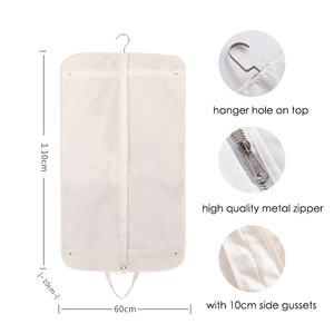 Alta qualità di lusso in cotone sacchetti di indumento traspirante tessuto tessuto <span class=keywords><strong>copertura</strong></span> <span class=keywords><strong>per</strong></span> appendere i vestiti <span class=keywords><strong>per</strong></span> lo stoccaggio - Product Image 5