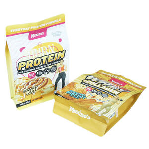 מותאם אישית מודפס התחתון שטוח מסה gainer קיצוני מי גבינה חלבון ויטמין לעמוד pouch תוספת אבקת אריזה שקיות - Product Image 4