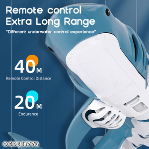 Mùa hè hồ bơi trò chơi nước RC động vật đồ chơi trẻ em điều khiển từ xa cá mập 2.4G - Product Image 3