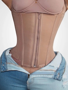 Haken Zandloper Rits Faja Vest Fajas Abdominale Shapewear Dubbele Compressie Taille Trainer Corset Buik Controle Rits Vest - Product Image 4