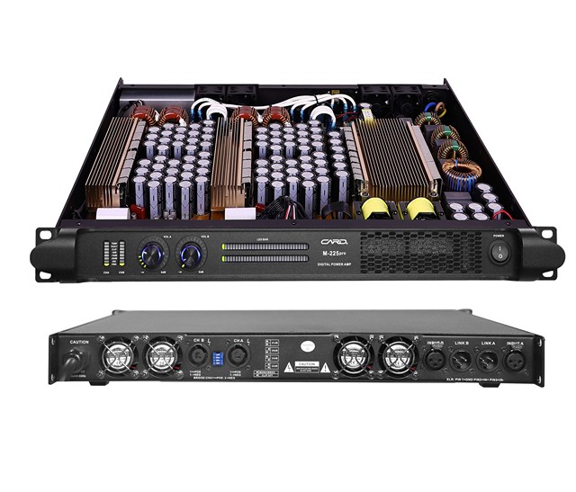 Professional Audio Class D Stereo Power Amplifier 4000 Watts 2 Channels Light Weight 1U Power Amplifier