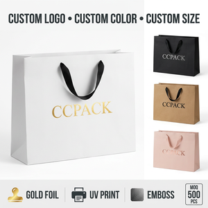 Sac <span class=keywords><strong>de</strong></span> shopping en papier kraft <span class=keywords><strong>de</strong></span> luxe avec logo personnalisé, écologique, recyclable, sac <span class=keywords><strong>de</strong></span> transport pour boutique, poignée en ruban, élégant, cadeau haut <span class=keywords><strong>de</strong></span> gamme - Product Image 3