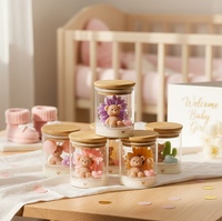Arovi - Bougie en cire de soja pour bébé fille |   Bougie en verre aromathérapeutique au parfum doux pour baby shower et marque privée |   Sûr pour les enfants et les animaux domestiques