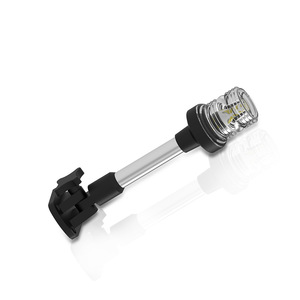 Feu de navigation LED, feu de signalisation pour bateau USCG, acier inoxydable, base réglable, 9 pouces, 12V 24VDC, utilisation pour la pêche - Product Image 1