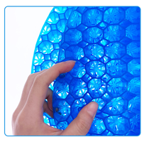 Coussin de bureau et de fauteuil roulant ergonomique en Tpe de haute qualité Gel en nid d'abeille doux et frais avec remplissage d'air en mousse à mémoire de forme siège de voiture confortable
