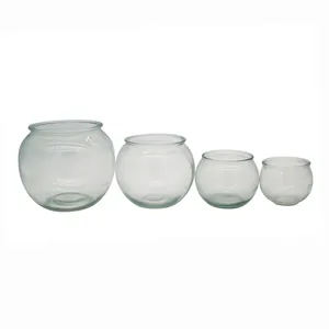 Hot selling glass bowl vases & fish bowl for home decoration flower vases