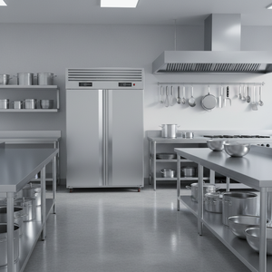 Refrigerador Comercial de Dos Puertas de Acero Inoxidable con Enfriamiento por Ventilador de la Mejor Calidad y Precio Bajo para Uso en Cocinas de Restaurantes - Product Image 4