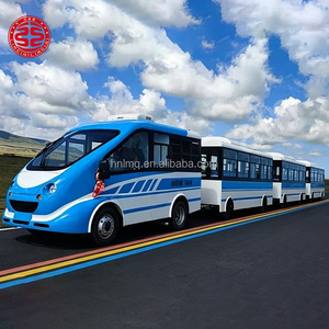 รถไฟฟ้าไร้รางสไตล์มินิมอลสมัยใหม่ อุปกรณ์เครื่องเล่นสวนสนุก รถไฟฟ้าไร้รางสำหรับขาย - Product Image 1