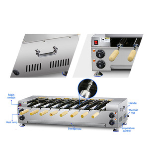 เตาอบขนมสแตนเลส 201 สำหรับทำขนมเช็ก สโลวาเกีย ฮังการี ขนมปลอมมินิ (Chimney Cake) อิตาเลียน ทรานซิลเวเนีย โรมาเนีย และขนมคาลัช - Product Image 2