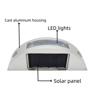 Nhà Máy Giá nửa vòng đường Stud Led giao thông nhấp nháy đèn năng lượng mặt trời Stud ánh sáng - Product Image 3