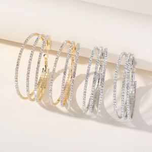 Pendientes de Aro Grandes en Forma de C Asimétricos de Tres Capas con Aguja de Plata S925, Estilo Europeo Americano, con Diamantes y Mariposas para Mujer - Product Image 6