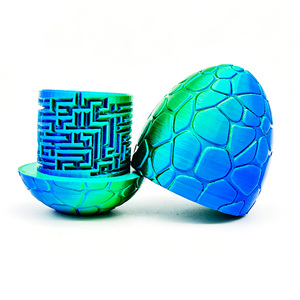 3D Printed Ancient Dragon <b>Egg</b> Maze Brain Teaser Puzzle Focus <b>Storage</b> Toy Desk Collectible Gift Cross-Border Hot Seller for Ages - Product Image 2