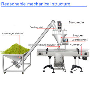Macchina confezionatrice Semi automatica 1kg 2kg 5kg farina polvere coclea proteica caffè spezia latte in polvere macchina riempitrice - Product Image 4