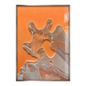 Maison salon décor luxe fait à la main grand mur Art techniques mixtes Art 3D <span class=keywords><strong>peinture</strong></span> abstraite moderne main Art travail <span class=keywords><strong>pour</strong></span> hôtel - Product Image 3