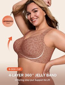 Sujetador de Gel sin Costuras OEM al por Mayor, sin Varillas, con Tirantes Ajustables, Transpirable, Acolchado, Cómodo para Mujer, Tipo Camiseta - Product Image 2