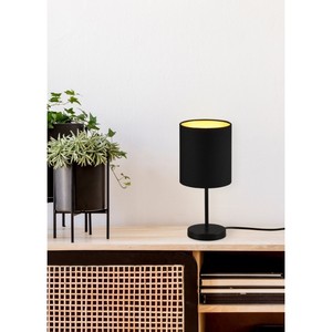 Lampada da tavolo 1xE14, colore nero e oro, ideale per la decorazione e l'ambientazione di spazi con stile. - Product Image 2