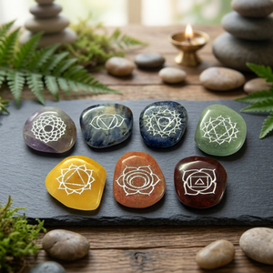 Engraved <b>Chakra</b> Stone Fountain <b>Set</b> Free Form Gemstone Carved Reiki Healing <b>Crystals</b> Art Collectible Supplier Engraving <b>Chakra</b> - Product Image 4