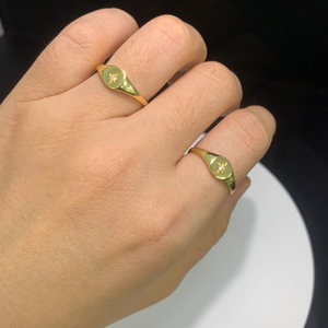 تعزيز الذهب قوس قزح تشيكيا وردي الذهب حجر أحمر التركية نوع الشر عين النساء خواتم بوهيميا محظوظ نوع الشر عين إصبع خاتم - Product Image 6